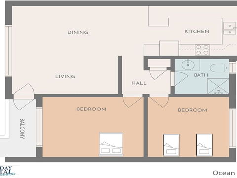 Ocean Blue Apartment Three Apartment On 2nd Level - Perisher Accommodation 6